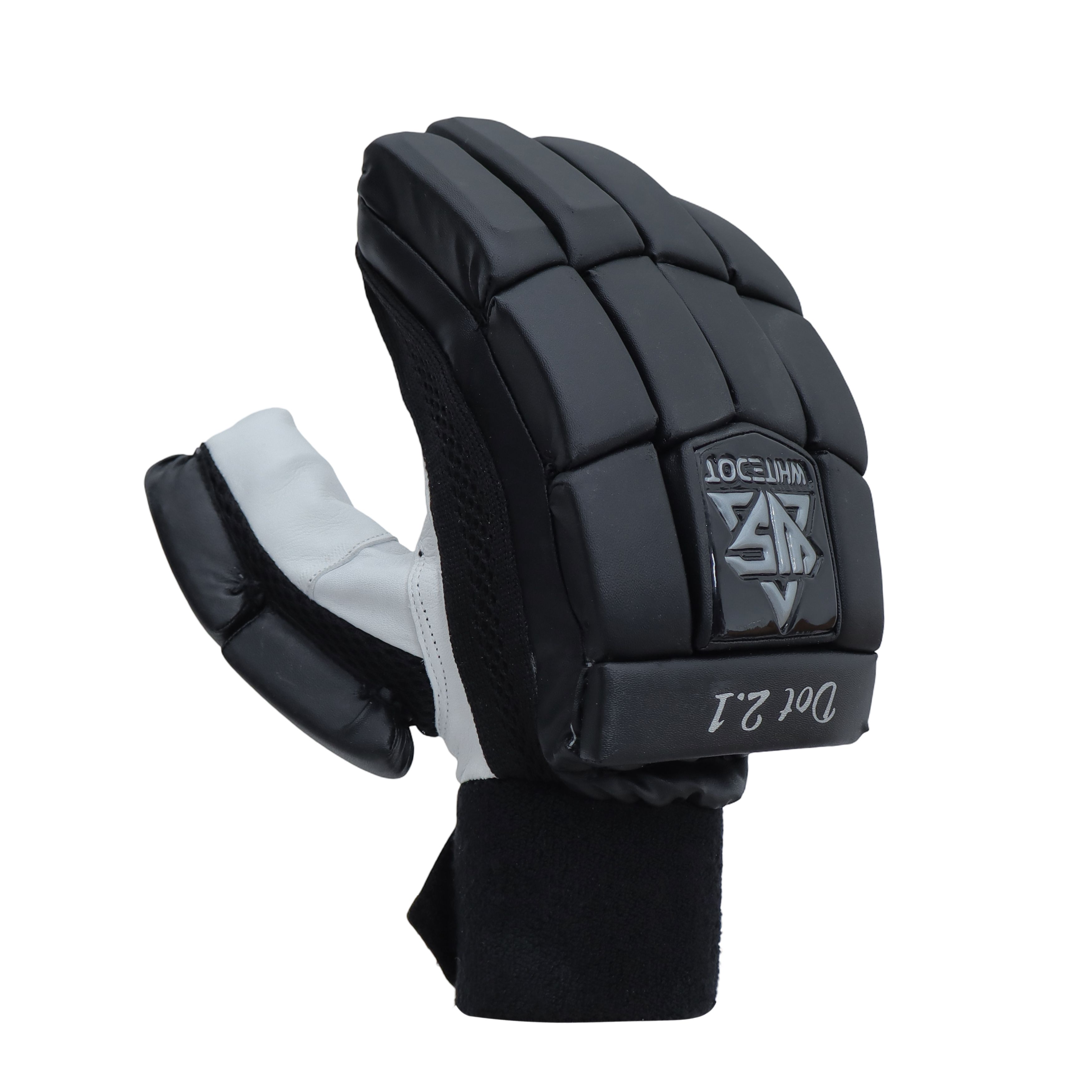 Whitedot Aegis Black Cricket Batting Gloves