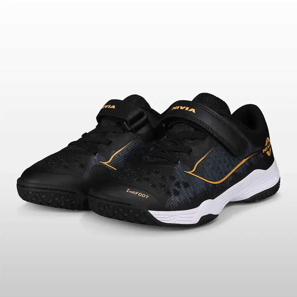 Nivia Hy-Court 3.0 Kids Velcro Shoes