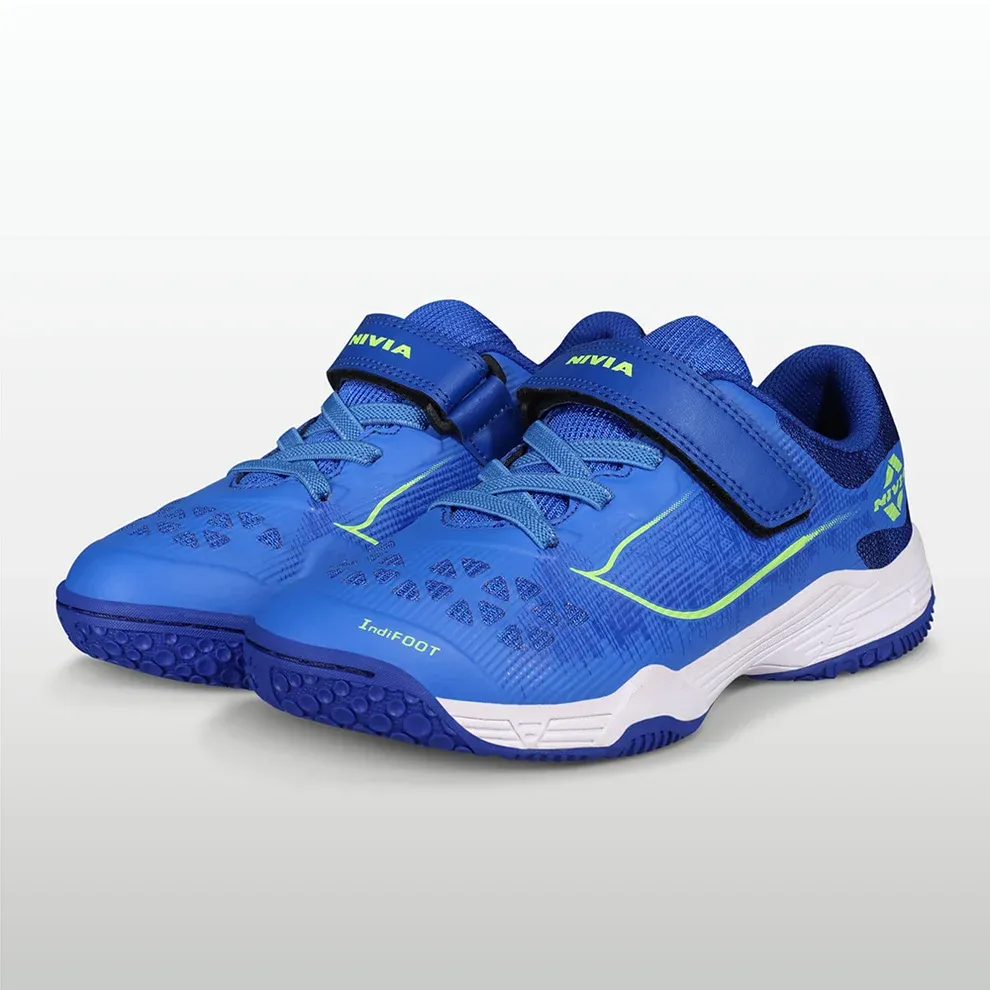 Nivia Hy-Court 3.0 Kids Velcro Shoes