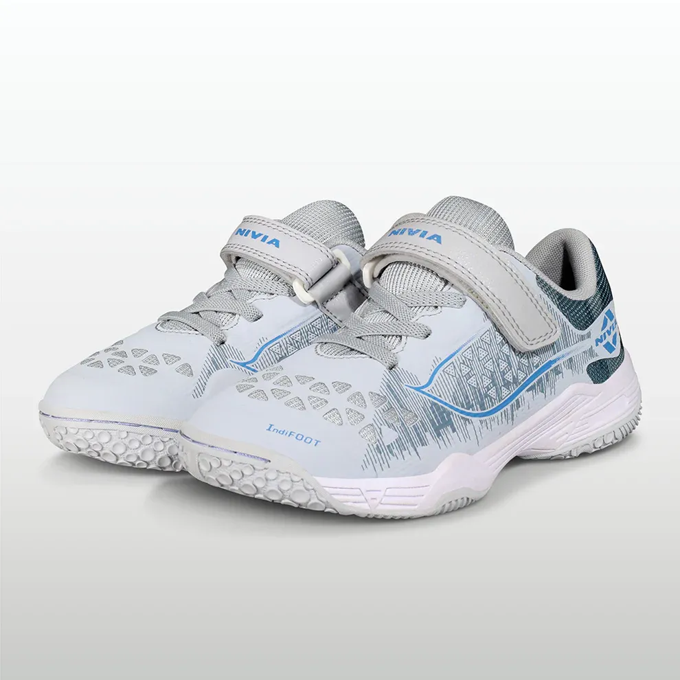Nivia Hy-Court 3.0 Kids Velcro Shoes