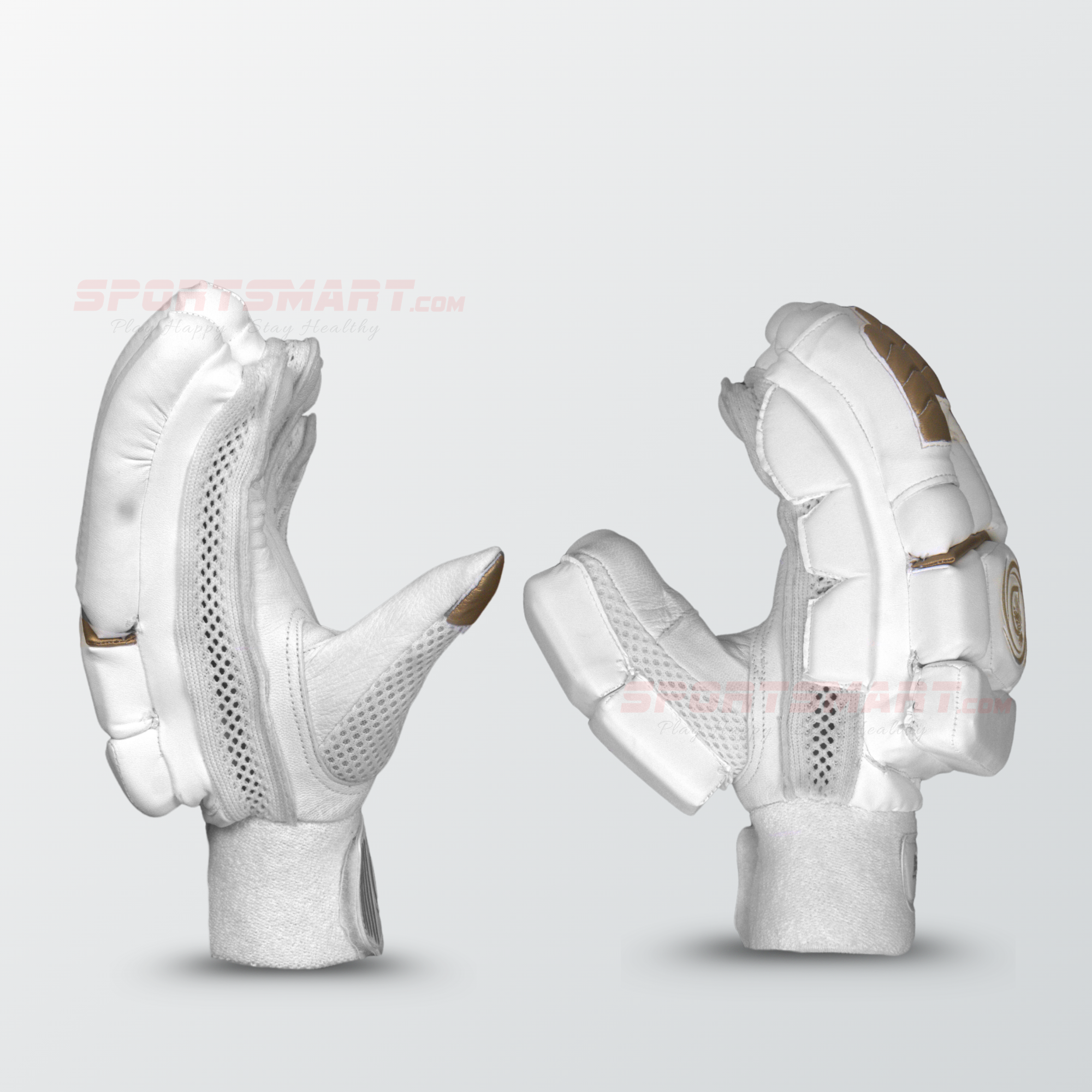 D SPORTS Golden-White Edition Batting Gloves