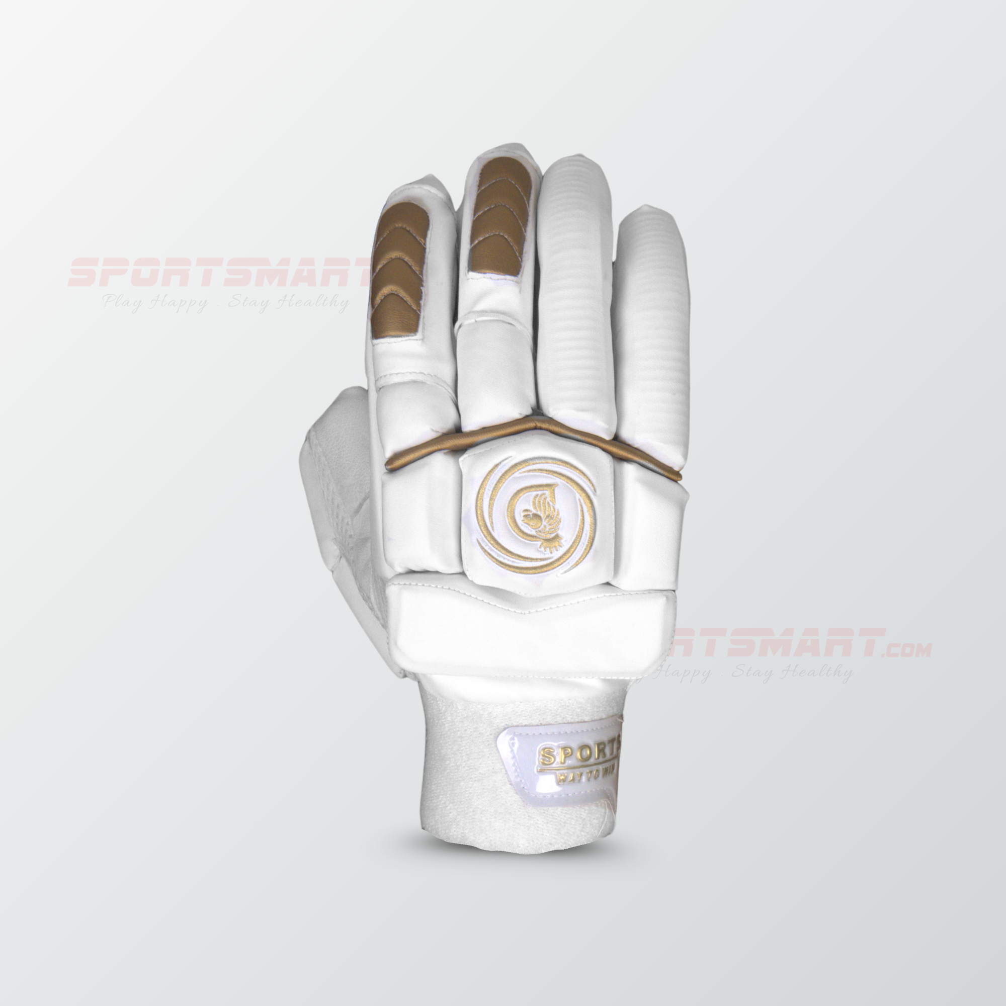 D SPORTS Golden-White Edition Batting Gloves