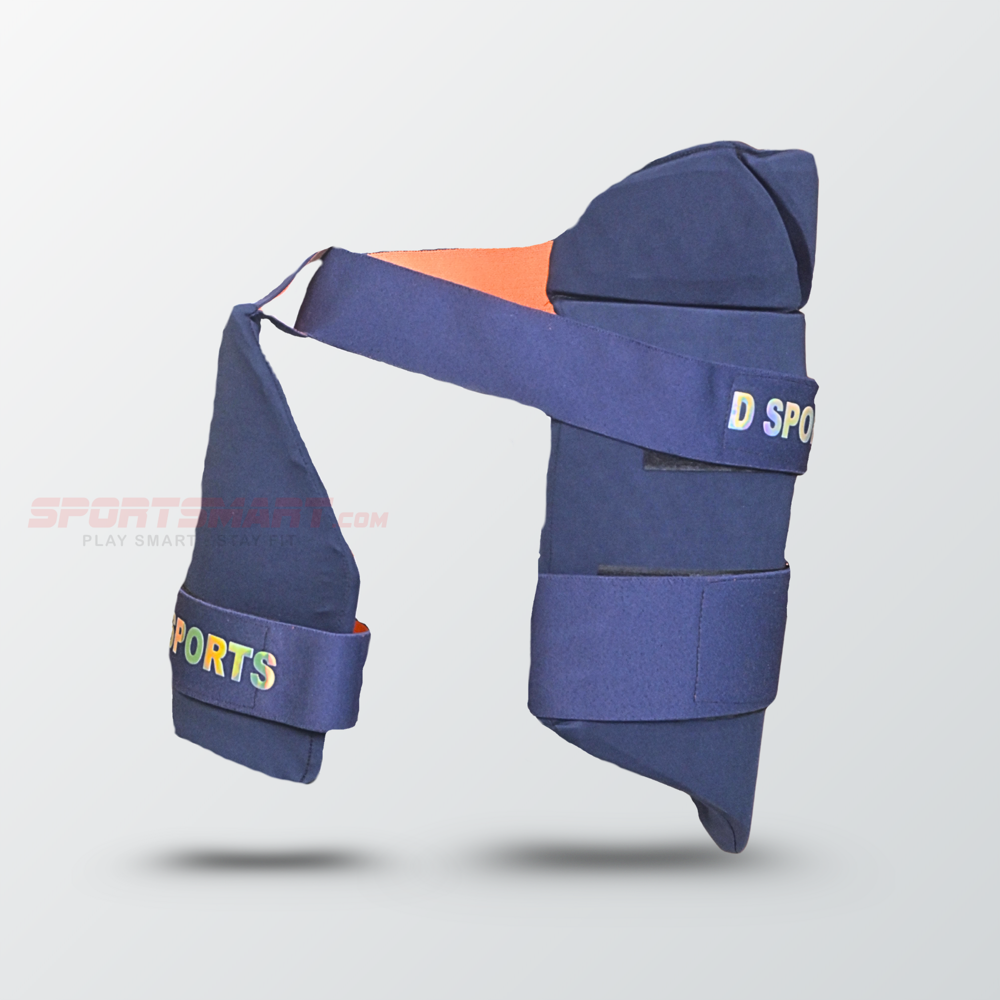 D Sports Blue Orange Thigh Pads