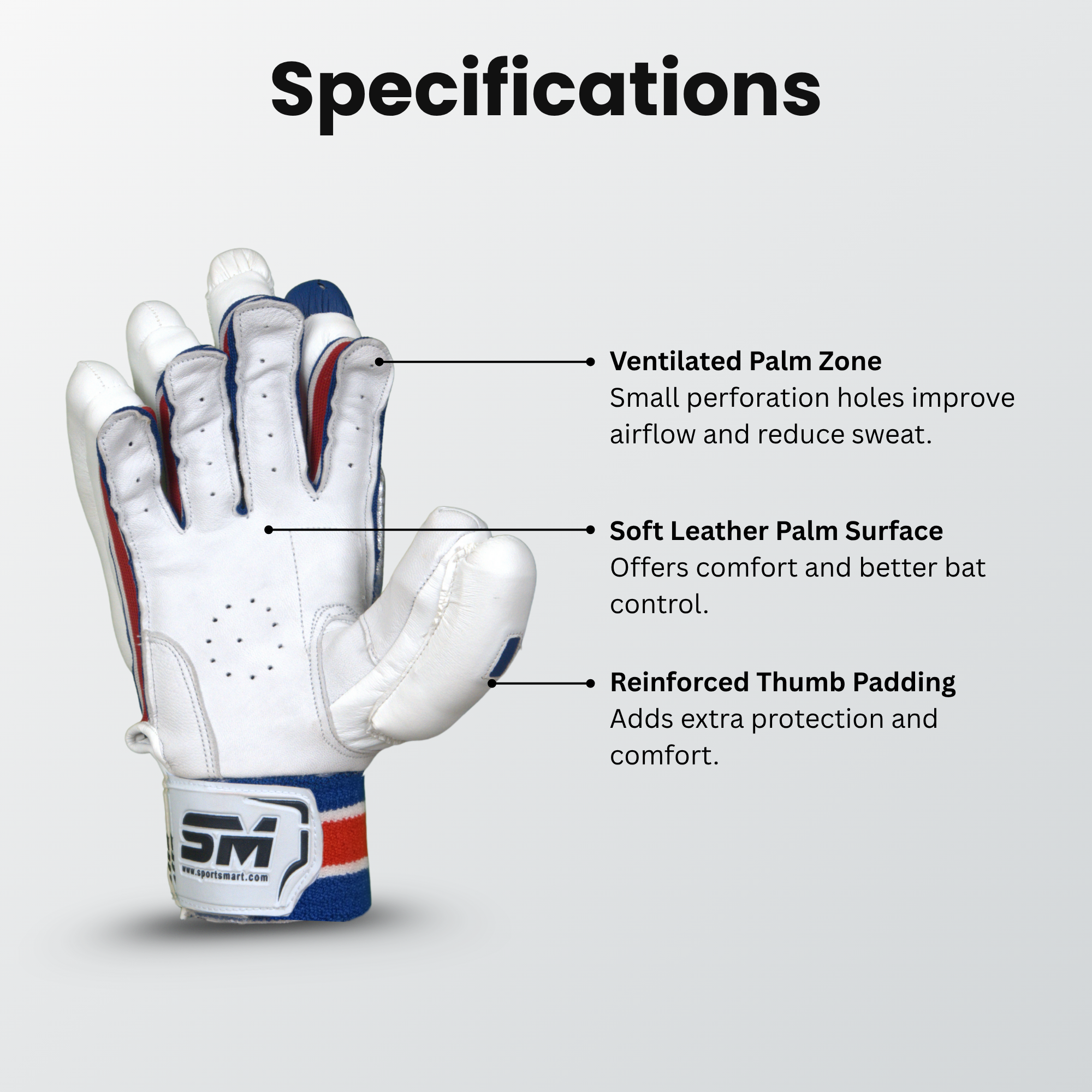 NOVA SM Academy 2.0 Batting Gloves