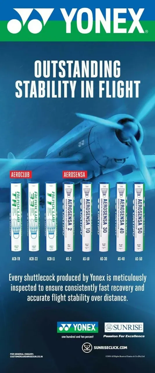 Yonex Aeroclub TR Feather Shuttlecock (Fresh Stock 2026)