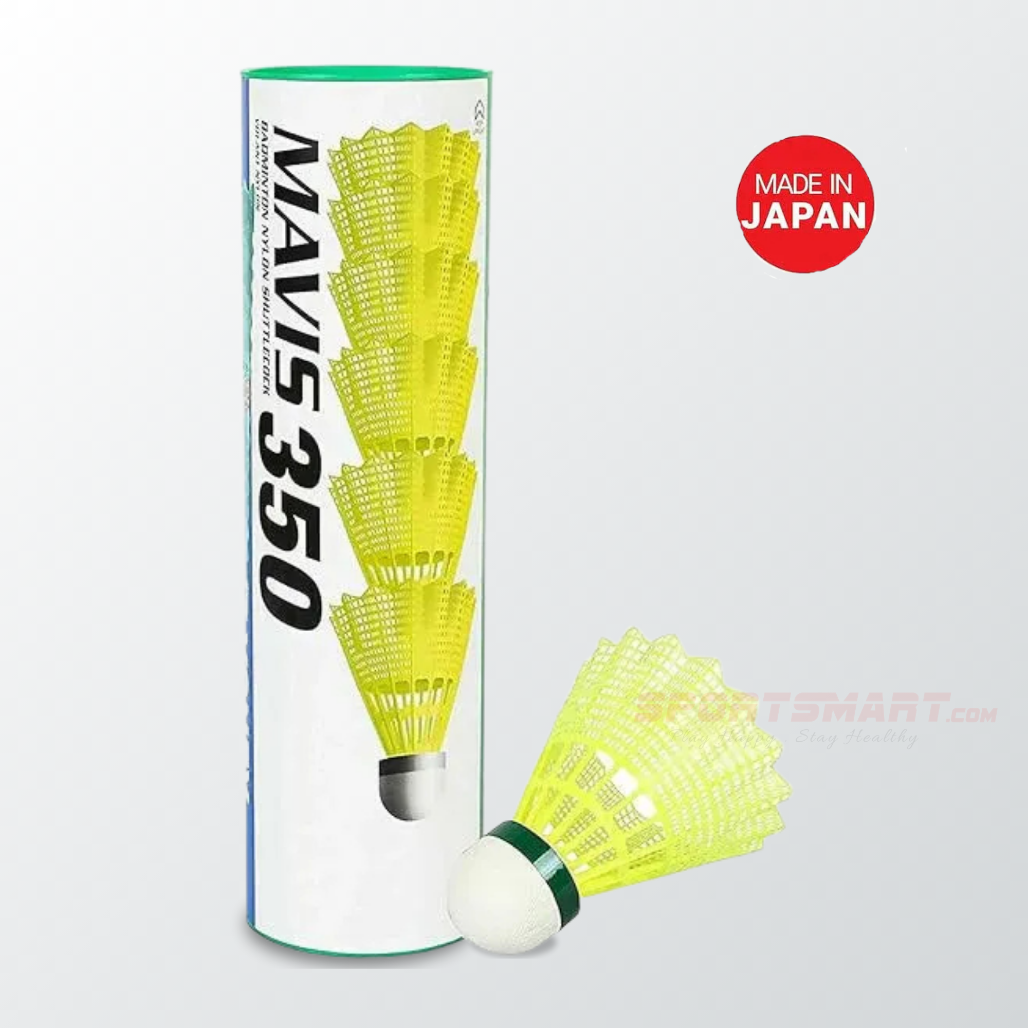 Yonex Mavis 350 Green Cap Nylon Shuttlecock (Fresh Stock 2026)