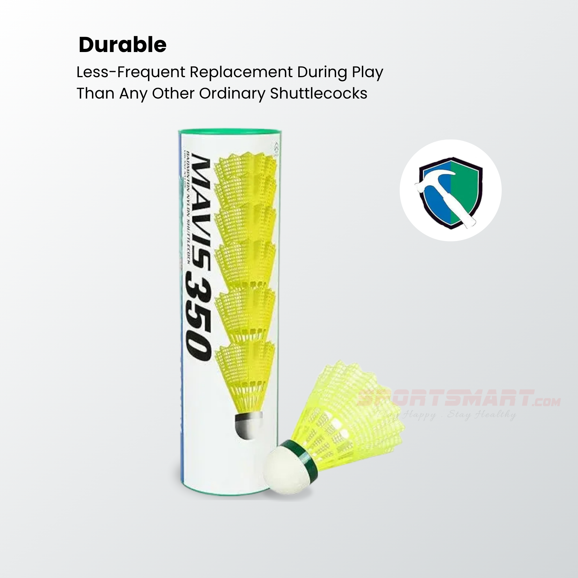 Yonex Mavis 350 Green Cap Nylon Shuttlecock (Fresh Stock 2026)