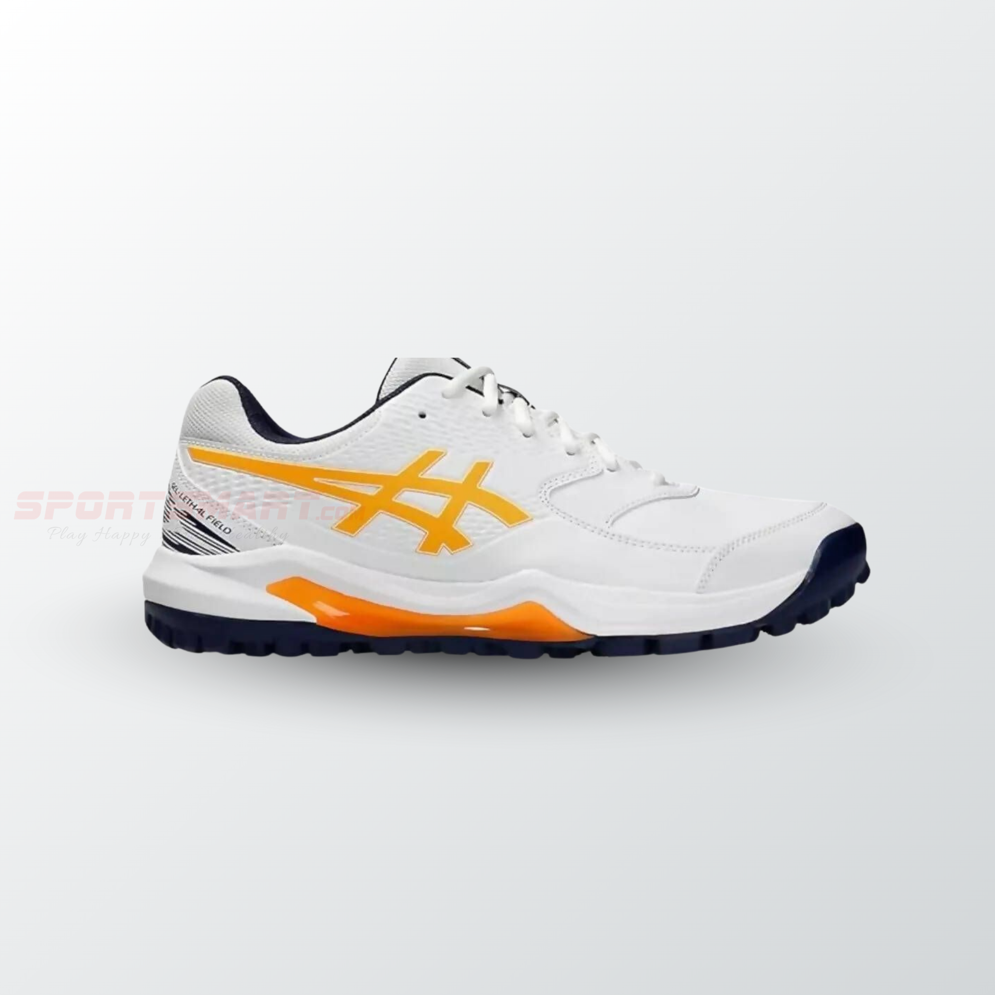ASICS Gel-Lethal Field 2 Cricket Shoe - White/ Stadium Orange