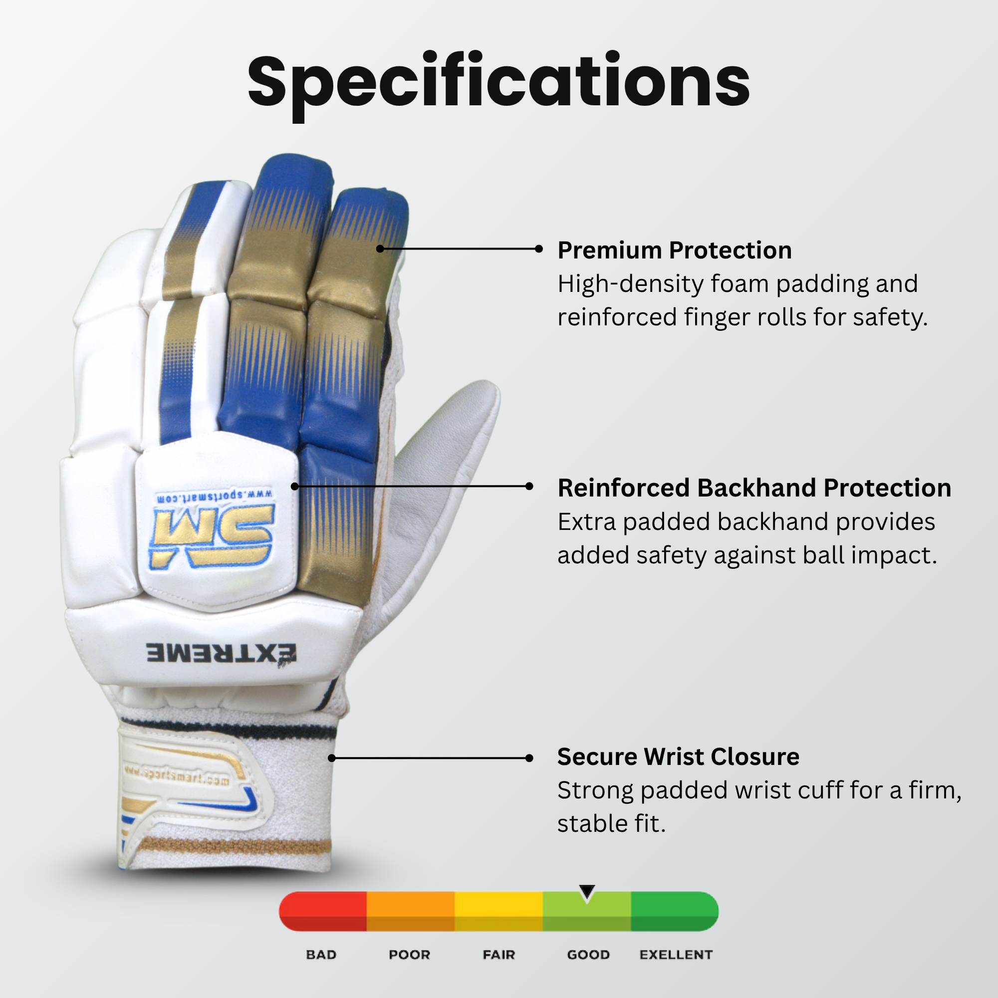 NOVA SM Xtreme Batting Gloves