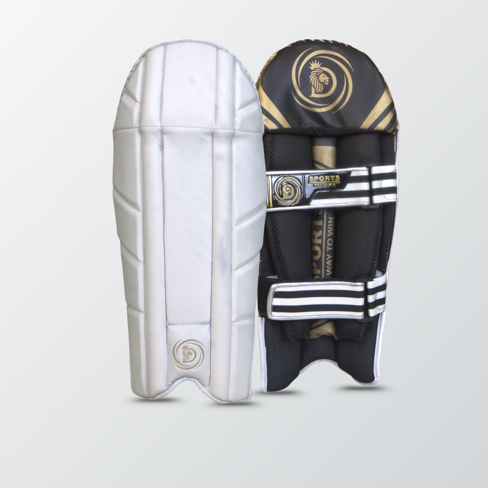 D Sports white Keeping pads