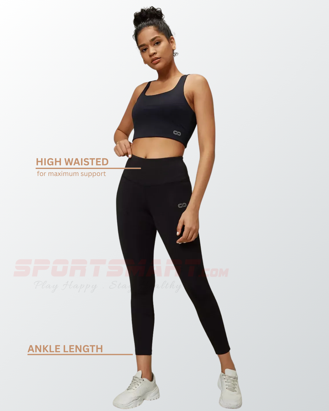 Ath Perform 7/8 High Waist Leggings Black